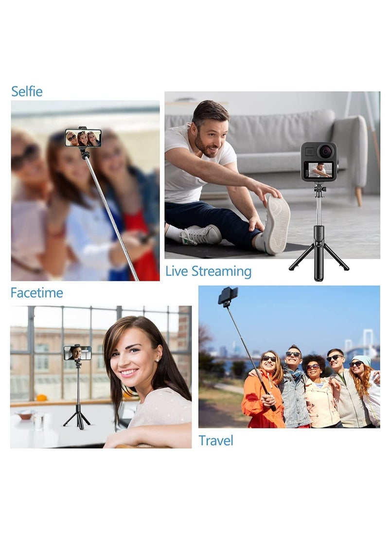 ELTRAZONE - Extendable Selfie Stick, Bluetooth Selfie Stick with Tripod Stand and Detachable Wireless Bluetooth Remote, Ultra Compact Selfie Stick for Mobile and All Smart Phones - Image 1