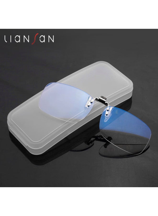 Fall in love Love At First Sight Blue Light Blocking Reading Gl With Flip-up Clip-on Lenses For Nearsightedness, Uni High Definition Portable Design, 100 Degrees - Image 4