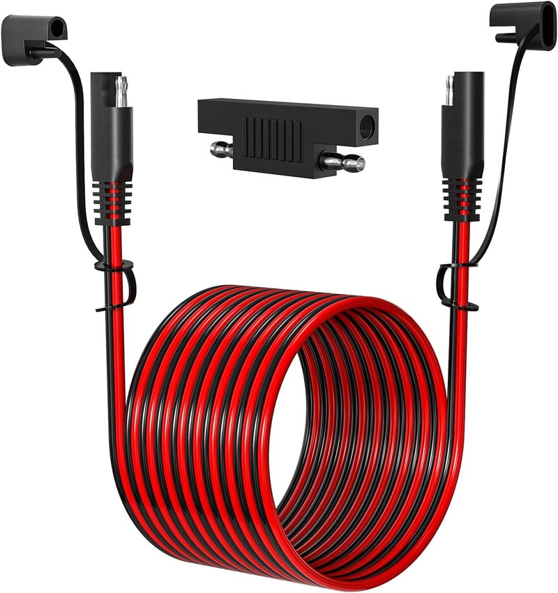 Magic Mask 12FT 16AWG SAE Extension Cable, SAE Connector Cable Quick Disconnect Connector 16AWG, for Automotive, Solar Panel Panel Plug - Image 1