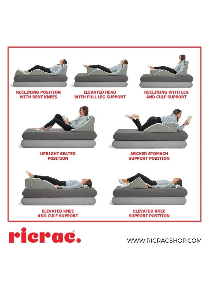 ricrac Orthopedic Full-Body Wedge Pillow – Targeted Rectal Support, Premium Comfort, and Posture Alignment.  - Image 2