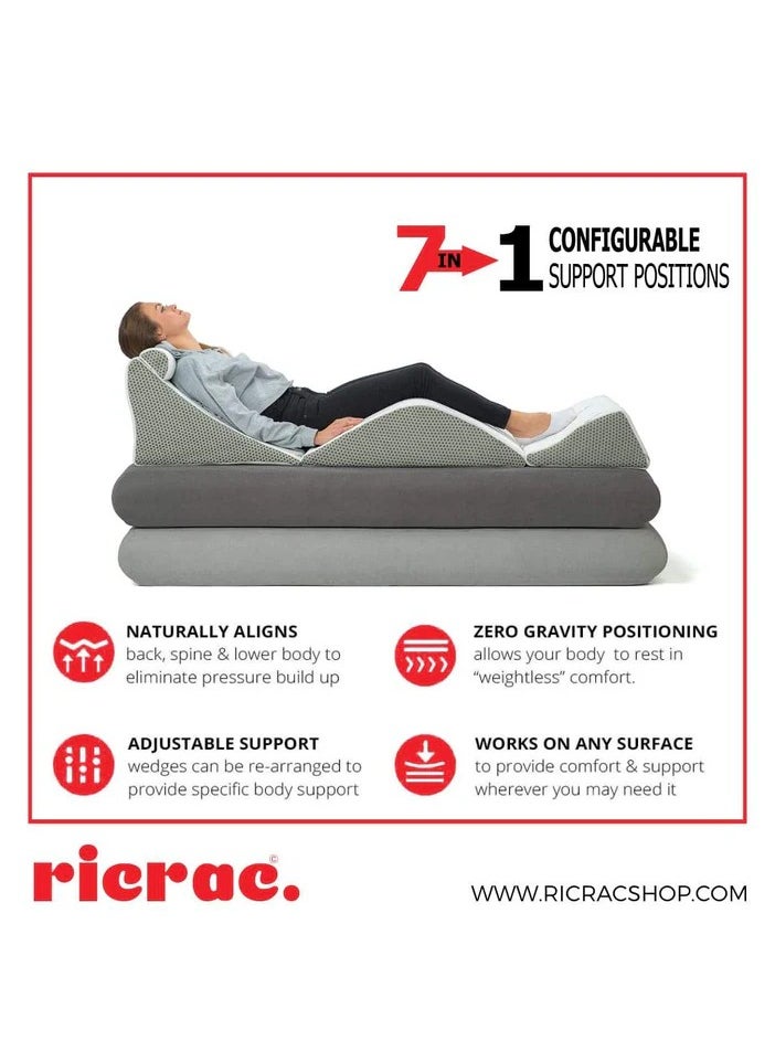 ricrac Orthopedic Full-Body Wedge Pillow – Targeted Rectal Support, Premium Comfort, and Posture Alignment.  - Image 5