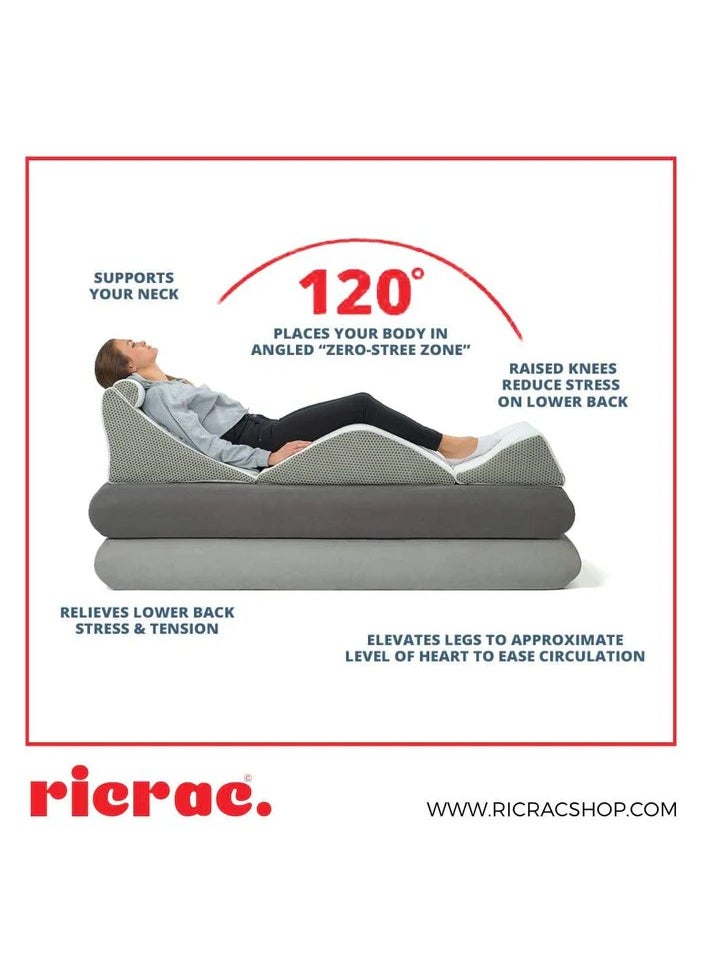 ricrac Orthopedic Full-Body Wedge Pillow – Targeted Rectal Support, Premium Comfort, and Posture Alignment.  - Image 3
