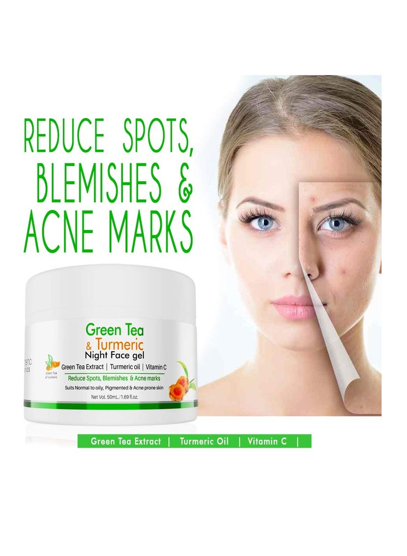 VOLAMENA WITH DEVICE Green Tea Turmeric Night Gel 50ML - Image 3