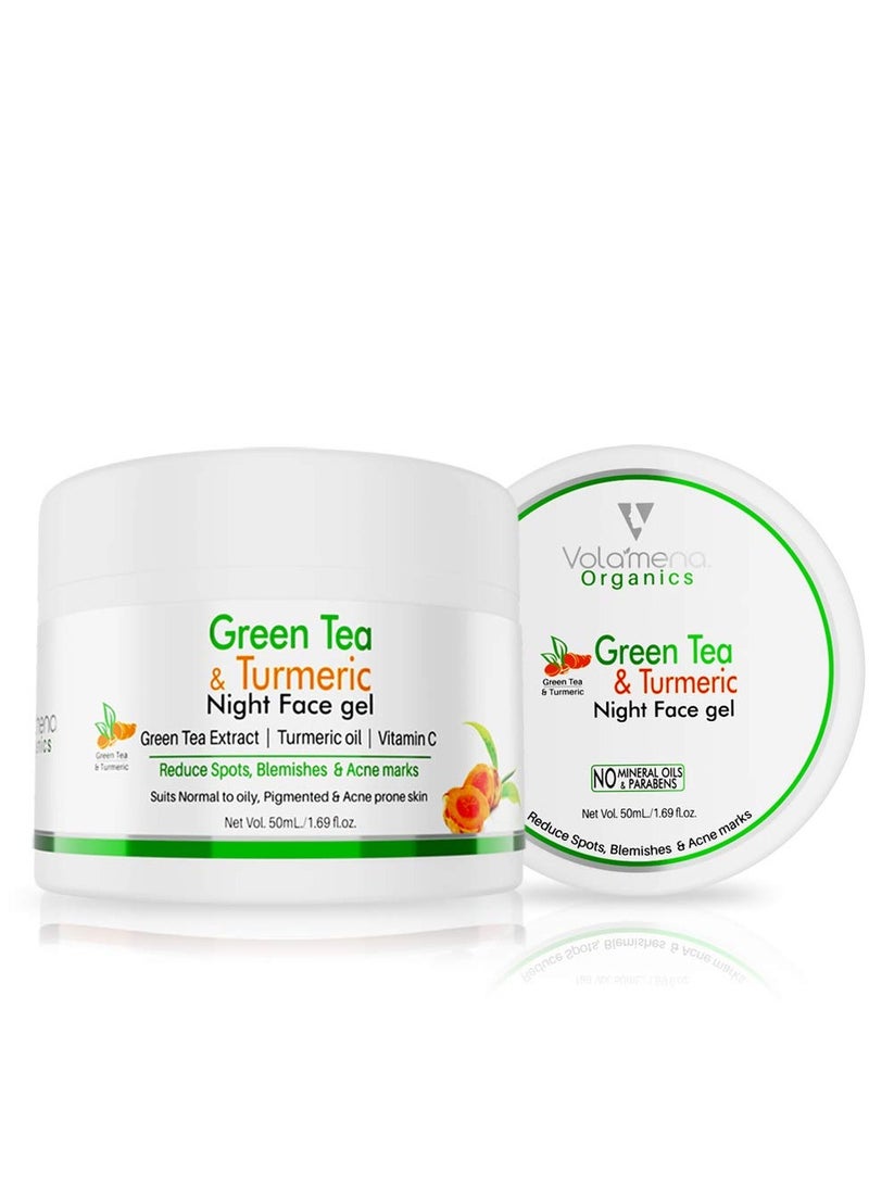 VOLAMENA WITH DEVICE Green Tea Turmeric Night Gel 50ML - Image 1