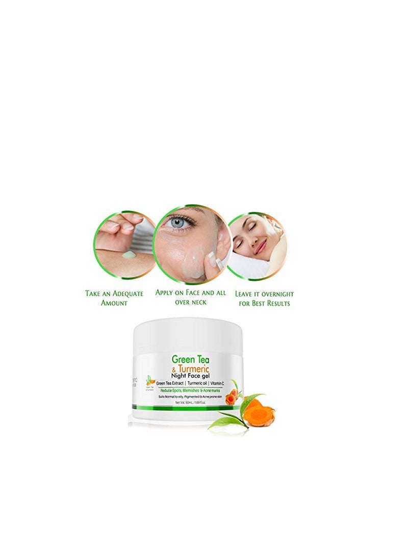 VOLAMENA WITH DEVICE Green Tea Turmeric Night Gel 50ML - Image 4