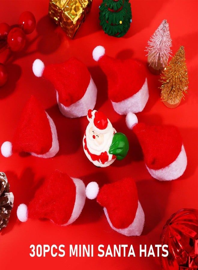 Eshylala 30 Pcs Mini Santa Claus Hats - Christmas Lollipop Candy Party Supplies - Image 5