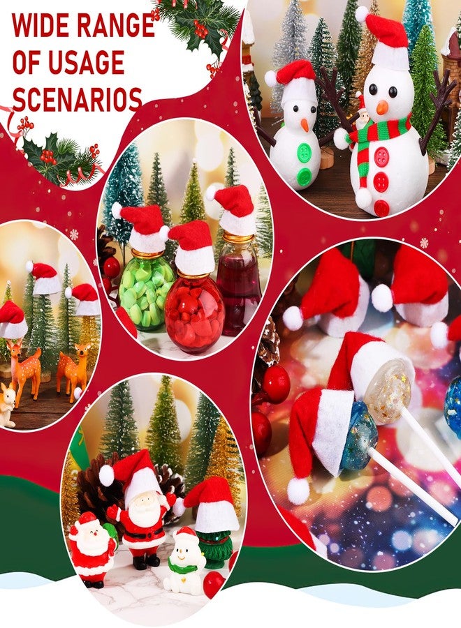 Eshylala 30 Pcs Mini Santa Claus Hats - Christmas Lollipop Candy Party Supplies - Image 4