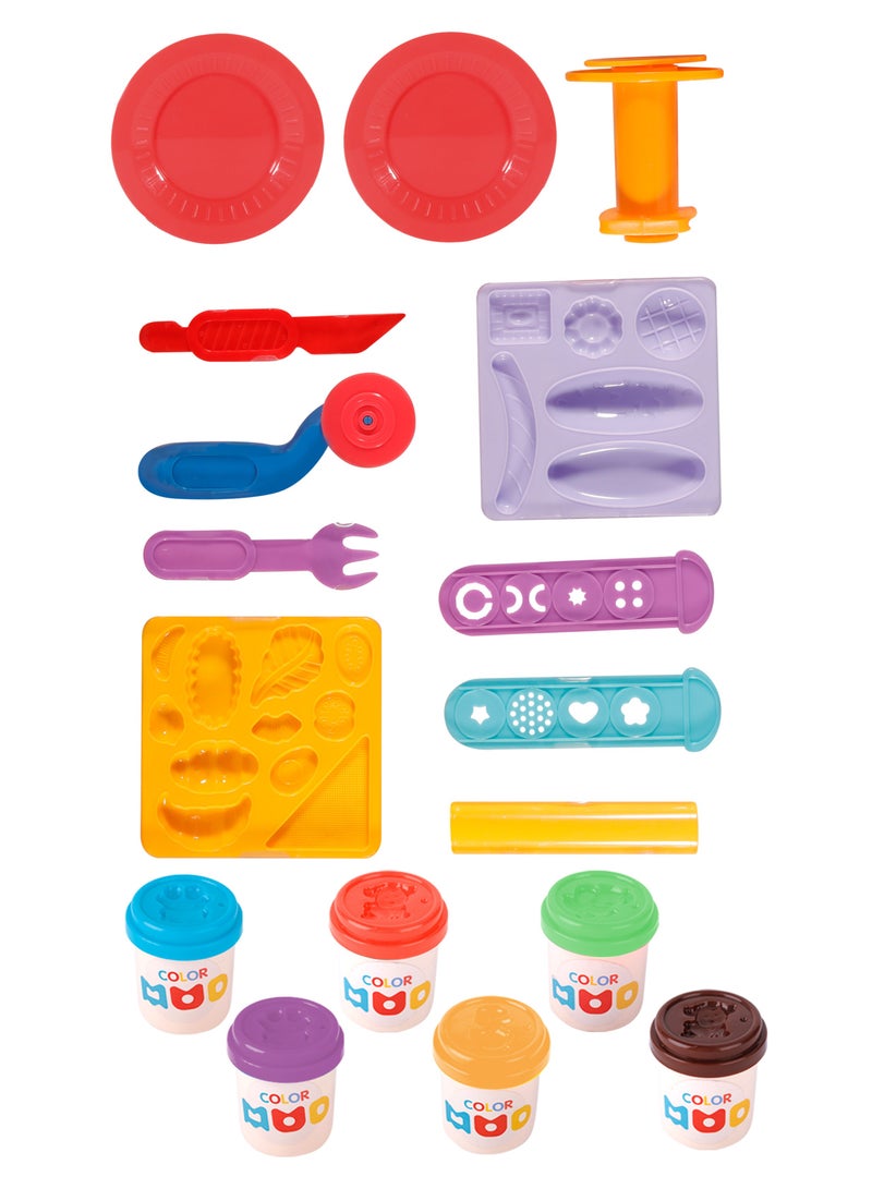 كلايمو - مجموعة صنع السندويتشات بالصلصال الملون | لعبة تشكيل ممتعة للأطفال مع أدوات وبطاقات إبداعية | لعبة طعام تخيلي لتنمية الإبداع - Image 2