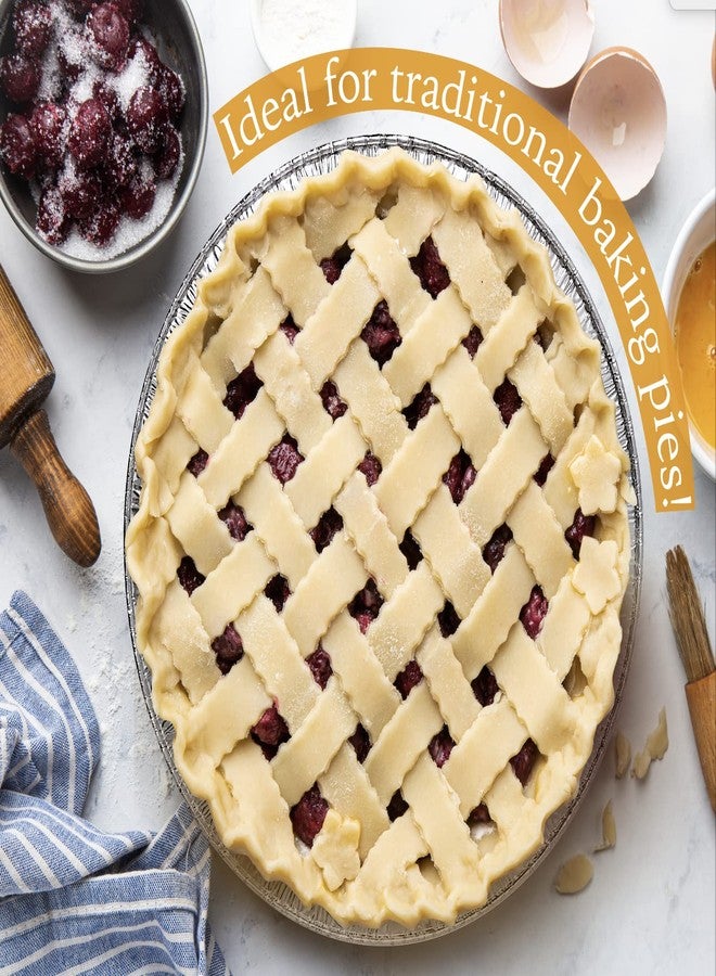 Spare Essentials 9" Aluminum Foil Pie Tins (25 Pack), Disposable Aluminum Pie Pans, Foil Pans for Baking, Cooking, Freezer Safe, Round Foil Pans, Foil Plates Perfect for Quiche, Tarts, Pies, & Takeout Spare Essentials - Image 4