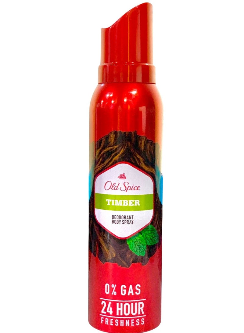أولد سبايس عطر بخاخ مزيل لرائحة العرق تيمبر  140 مل - Image 1