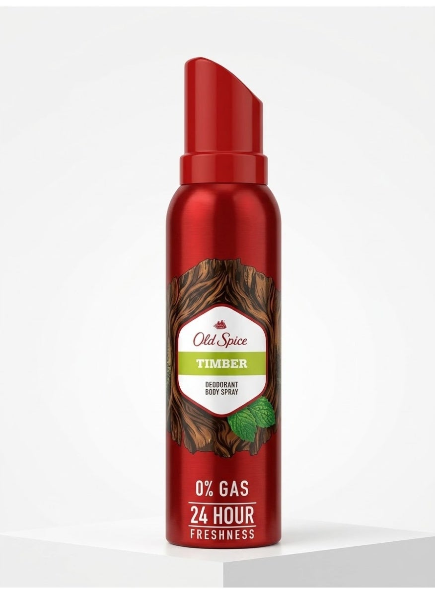 Old Spice Timber Deodorant Body Spray 140 Ml (Packaging may vary)