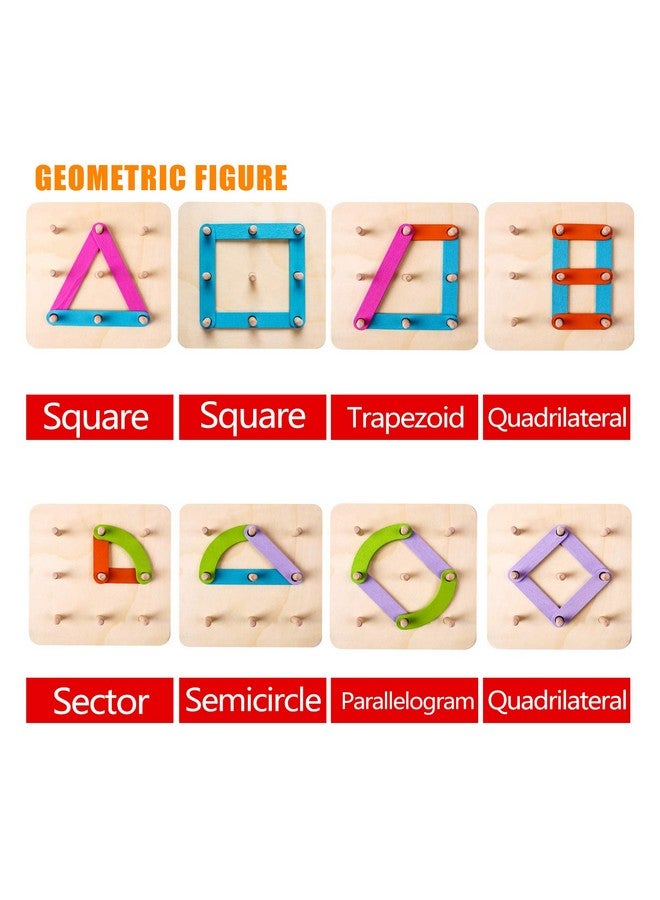 kizh kizh Wooden Letter and Number Construction Activity Set Educational Preschool Toys Shape Color Recognition Pegboard Sorter Set Board Blocks Stack Sort for Toddler Kids Boys Girls Toy  - Image 3