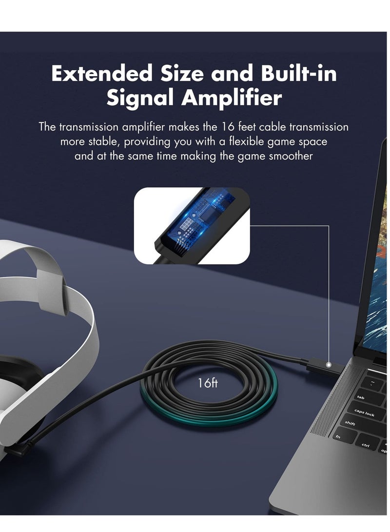 Zikra [16ft/5M] Design Link Cable Compatible with Quest 2/Quest 1 - Image 4