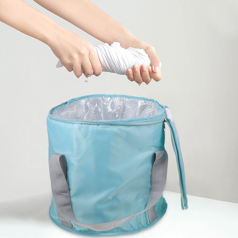 🌱 دلو حمام قدم قابل للطي متين وآمن للاستخدام الداخلي والخارجي - Image 2