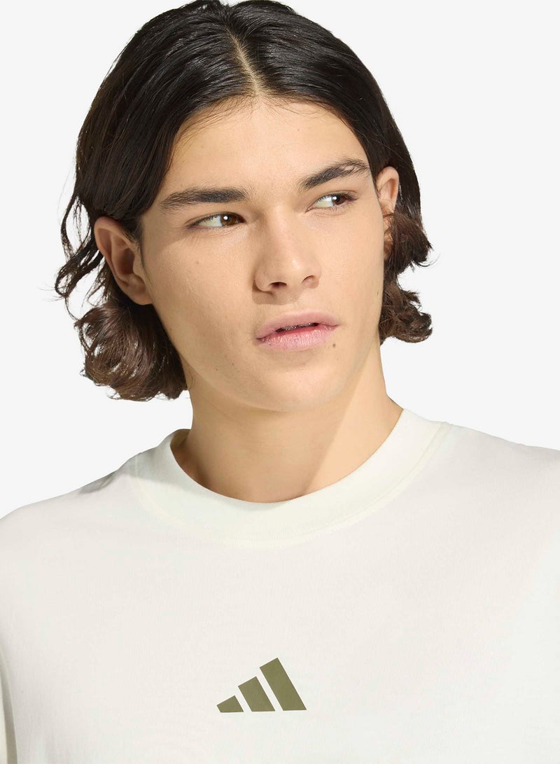 Adidas Verbiage Script Oversized Graphic T-Shirt - Image 3