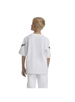 Adidas adidas J Zne Tee White Training T-Shirts 7-8Y  - Image 4