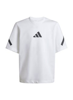 Adidas adidas J Zne Tee White Training T-Shirts 7-8Y  - Image 1