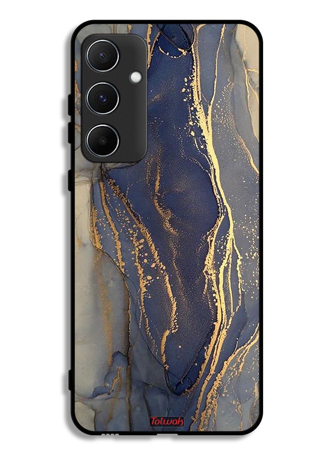 Tolwak غطاء حماية لجهاز سامسونج جالاكسي A55 5G بنمط رخام لامع - Image 1
