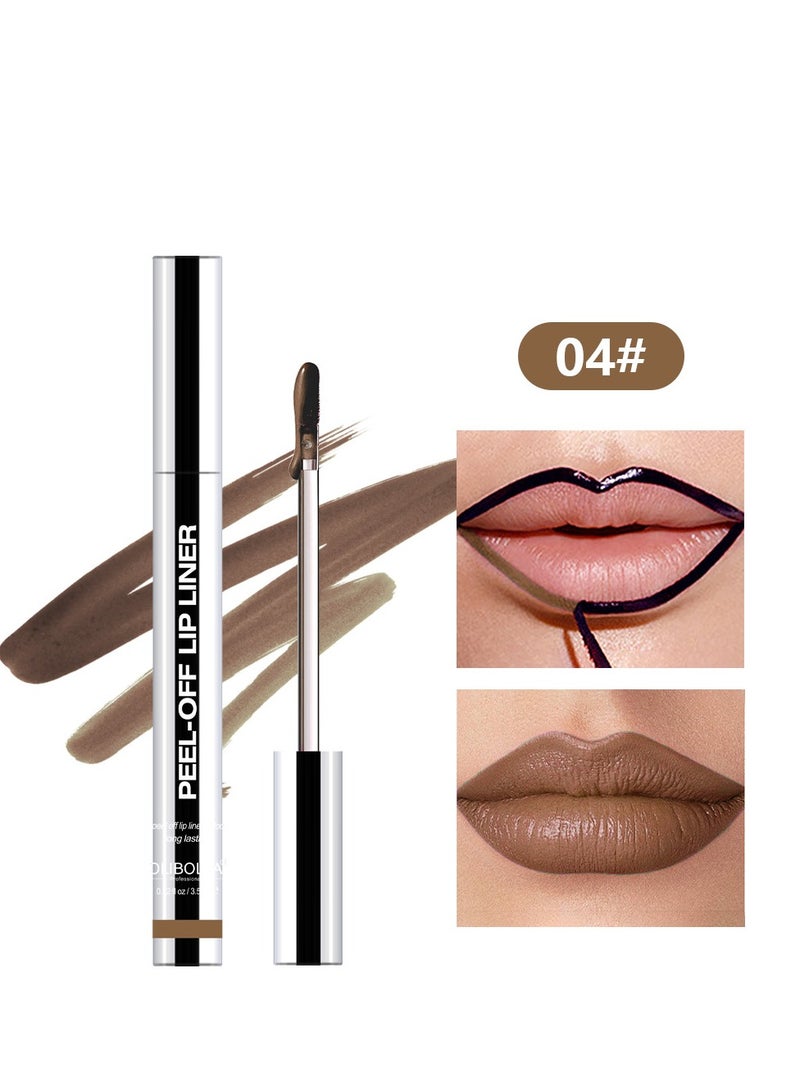 أوليبولا قشر قبالة بقعة محدد الشفاه ، محدد الشفاه تقشير الشفاه مع لمسة نهائية غير لامعة ، بقعة الشفاه طويلة الأمد تقشير الشفاه مقاومة للماء تمتلئ حتى لون الشفاه محدد الشفاه ، مجموعة بقع الشفاه الطبيعية الفورية - Image 1