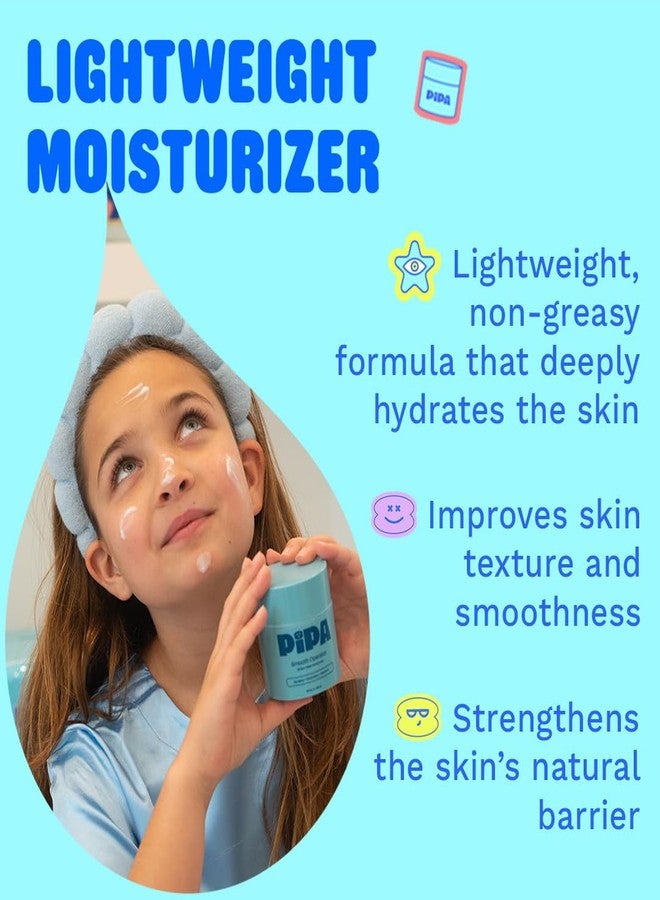 Pipa Skincare Smooth Operator Kids Face Moisturizer 1.7 oz | Clean, Non-Toxic, Hypoallergenic, Fragrance-Free Lotion | Multi-Vitamin Ceramides Cream | Gentle Skin Care Easter Gift for Tweens - Image 2