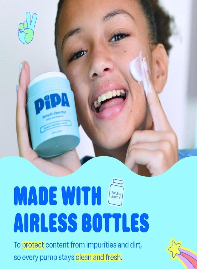Pipa Skincare Smooth Operator Kids Face Moisturizer 1.7 oz | Clean, Non-Toxic, Hypoallergenic, Fragrance-Free Lotion | Multi-Vitamin Ceramides Cream | Gentle Skin Care Easter Gift for Tweens - Image 5