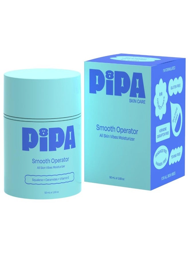 Pipa Skincare Smooth Operator Kids Face Moisturizer 1.7 oz | Clean, Non-Toxic, Hypoallergenic, Fragrance-Free Lotion | Multi-Vitamin Ceramides Cream | Gentle Skin Care Easter Gift for Tweens - Image 1