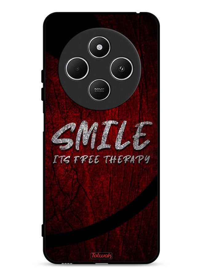 Tolwak Xiaomi Redmi 14C 4G Protective Case Cover Smile Its Free Therapy - Image 1