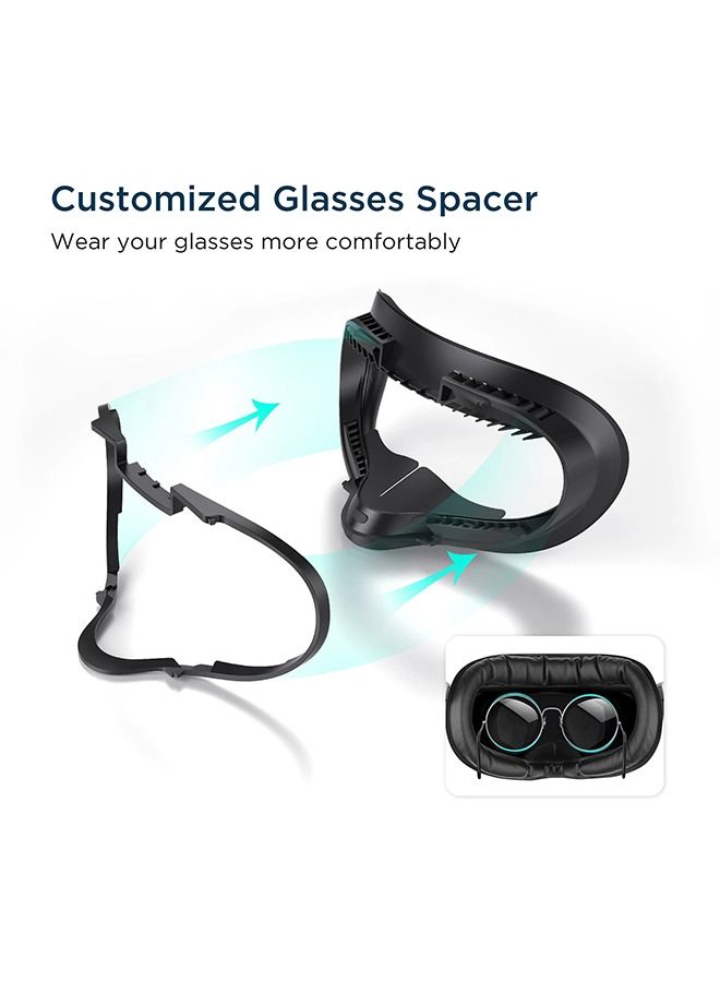 KIWI design Upgraded Fitness Facial Interface Compatible with Meta Quest 2 6 in 1 - Image 5