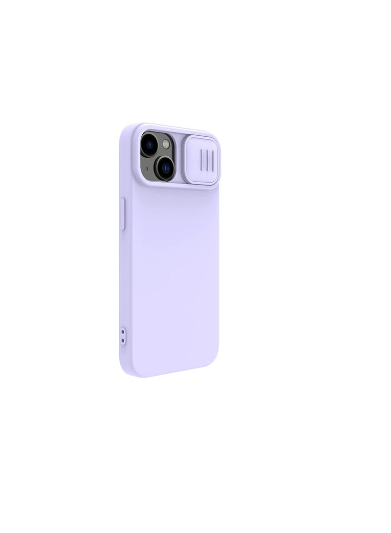 Nillkin CamShield Silky Magnetic Silicone Case For iphone 14 Plus - Purple  - Image 4