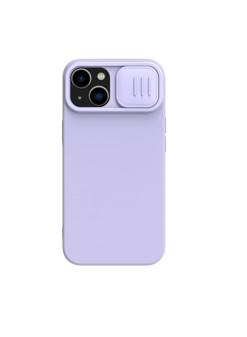Nillkin CamShield Silky Magnetic Silicone Case For iphone 14 Plus - Purple  - Image 1