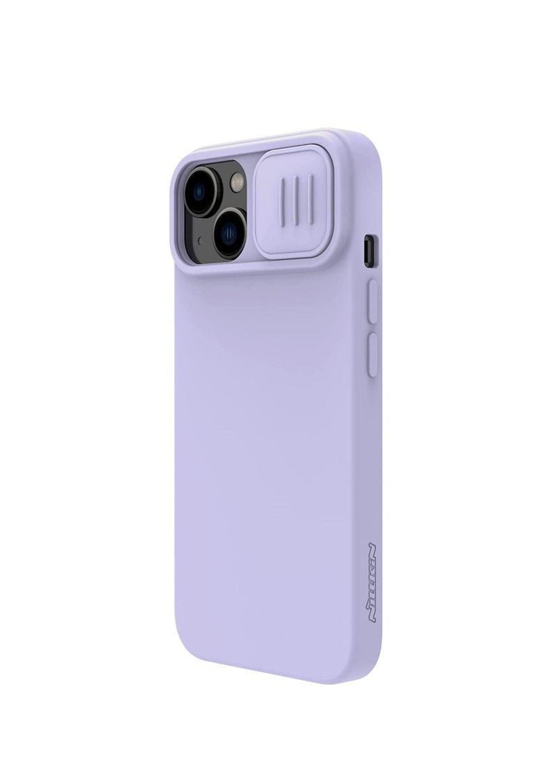 Nillkin CamShield Silky Magnetic Silicone Case For iphone 14 Plus - Purple  - Image 2