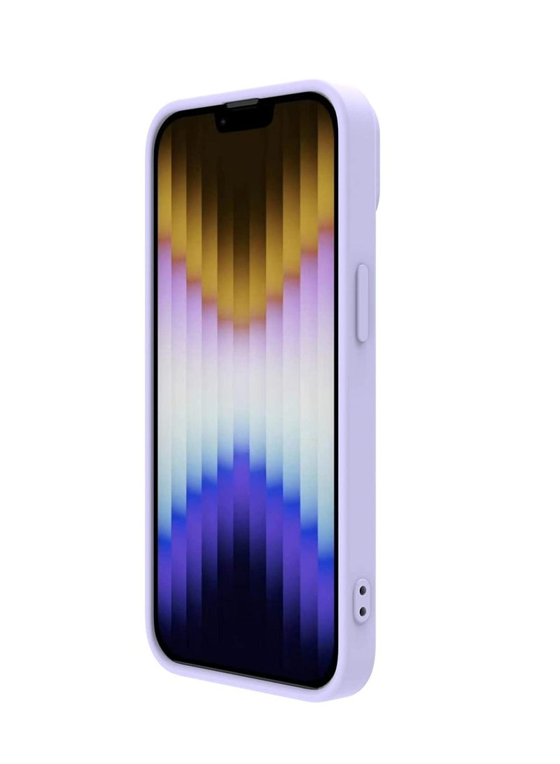 Nillkin CamShield Silky Magnetic Silicone Case For iphone 14 Plus - Purple  - Image 3