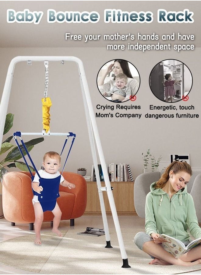 Beauenty - in 1 Baby Jumper and Toddler Swing with Foldable Stand Swing Set and Bouncers for Infant - Image 1