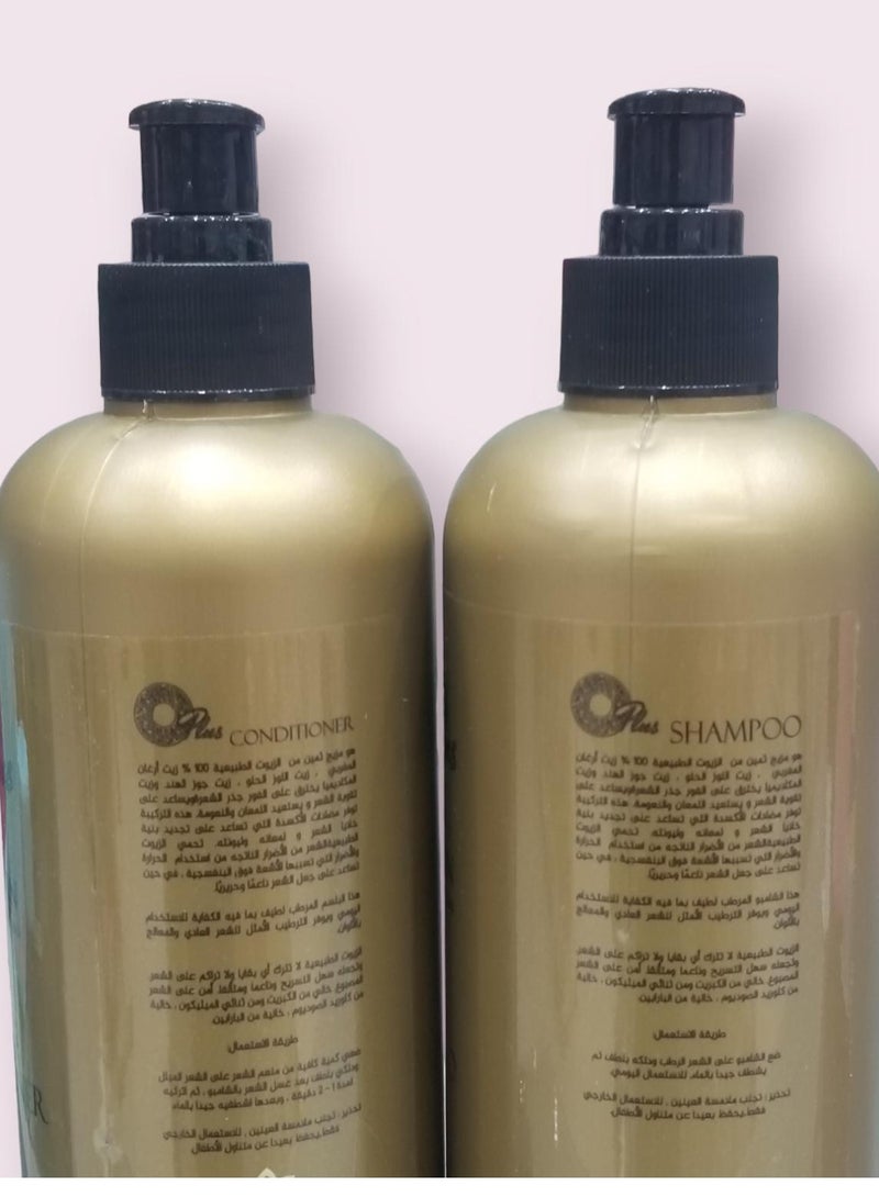 Oplus Shampoo 500 Ml Conditioner 500 Ml Moisturizer And Softener Suitable For Use After Protein And Keratin - Image 2
