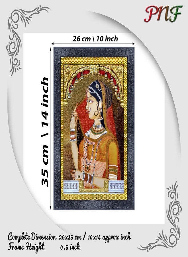 pnf Poster And Frames Rajasthani Miniature Painting Art Wooden Photo Frame With Acrylic Sheet | Living Room, Bedroom | Home Decoration | Best Gifting Option (10 * 14inch,Multicolour,Synthetic) 1260 - Image 2