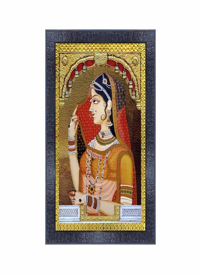 pnf Poster And Frames Rajasthani Miniature Painting Art Wooden Photo Frame With Acrylic Sheet | Living Room, Bedroom | Home Decoration | Best Gifting Option (10 * 14inch,Multicolour,Synthetic) 1260 - Image 1