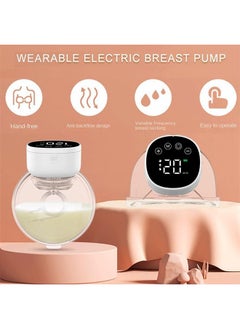 DAREU Wearable Hands-Free Electric Breast Pump – Portable, Silent, Double Breastfeeding Pump with 3 Modes, 9 Suction Levels, and USB Rechargeable Design – 2 Pack  - Image 2