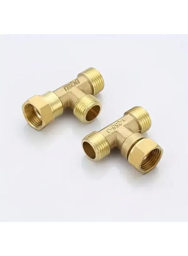 Style A And B 2 Pcs G1 2 Brass T Type Connector For Shower Bathroom Pipe Fittings - Image 3
