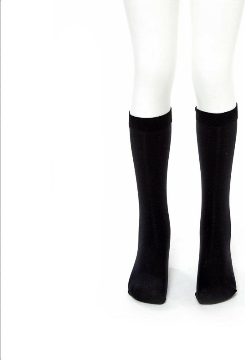 Sayıl 5 Pieces Black Color Knee High School Socks