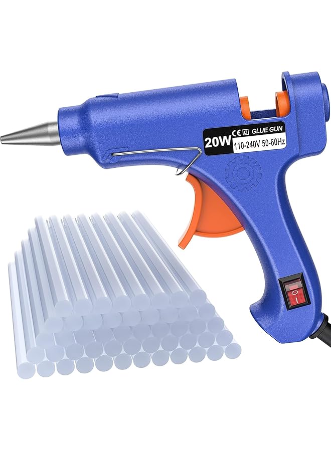 erorex Hot Glue Gun Kit Mini Mini Hot Glue Guns Kit With 50 Sticks Melt Glue Gun Craft For Kids School Diy Arts Home Quick Repairs - Image 1