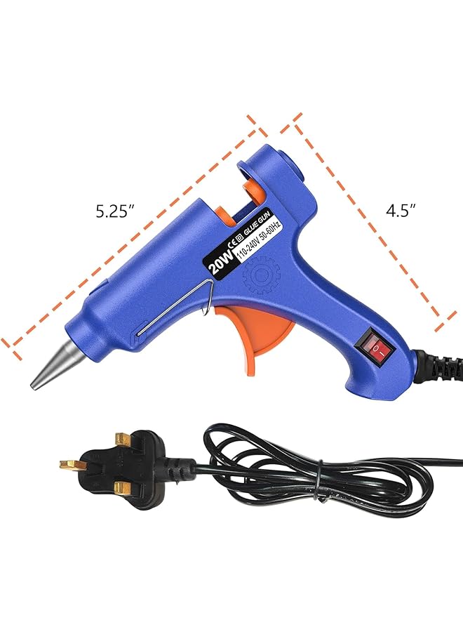 erorex Hot Glue Gun Kit Mini Mini Hot Glue Guns Kit With 50 Sticks Melt Glue Gun Craft For Kids School Diy Arts Home Quick Repairs - Image 5