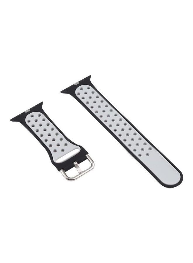 NIBEMINENT Replacement Watchband For Apple Watch With Protective Case Black Colorful - Image 5