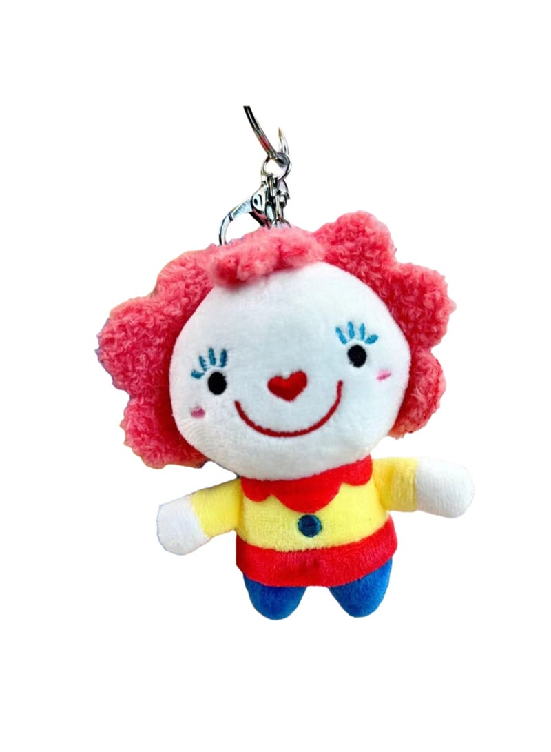 15cm Clown Jack Doll Bag Pendant Keychain Cartoon Circus Plush Doll Schoolbag Accessories Boys Girls Gift - Image 1