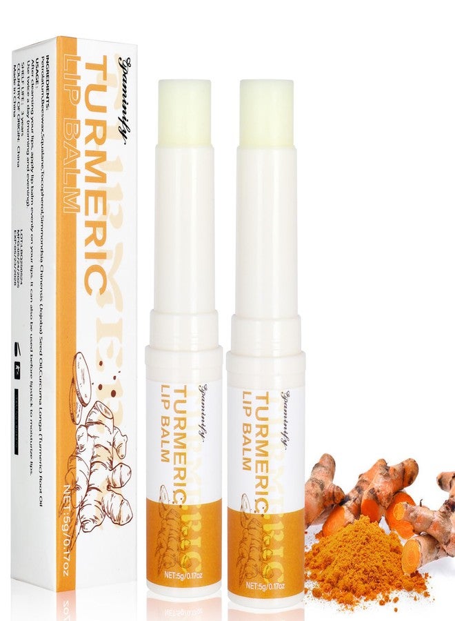 paminify Turmeric Lip Balm for Smokers With Root Oil - Brightening for Dark Lips, Long-Lasting Moisturizer for Dry, Cracked, and Dull Lips - All Natural Hydrating Skin Care, 2 PCS - Image 1