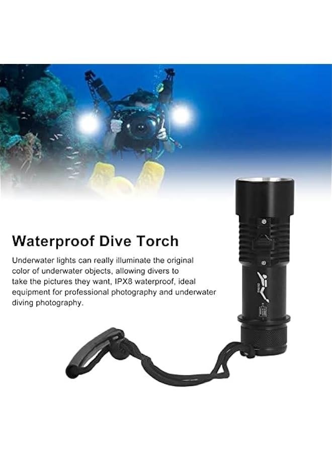 Diving Flashlight , Bright maximum 5000LM Scuba Dive Light , IPX8 watertight Submarine Flashlight Underwater 100 Meters for Depth Cave Diving - Image 3