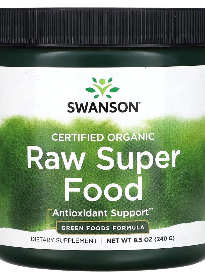 SWANSON Certified Organic Raw Super Food 8.5 oz (240 g) - Image 1