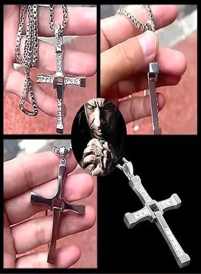 Alco Dominic Toretto Fast and Furious Cross Pendant Necklace Vin Diesel Necklace Men - Image 3