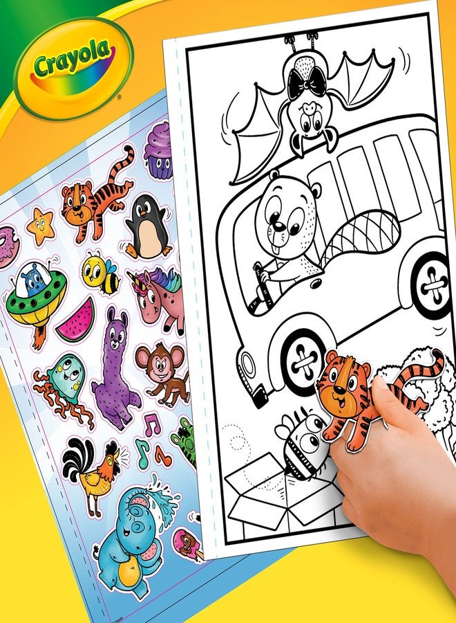 Crayola Alpha Pets Coloring Pages and Stickers, Number & Alphabet Coloring Book, Gift for Kids, 96 Pages - Image 5