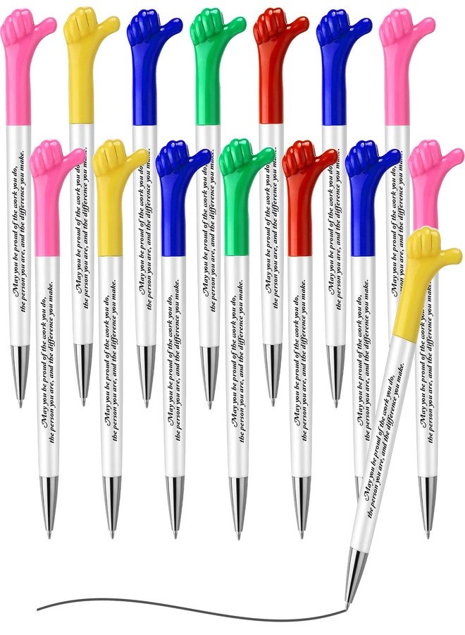 Fumete 25 Pcs 25 Pcs May You Be Proud Thumbs up Pens Thank You Ballpoint Pens Cute Hand Gesture Inspirational Appreciation Gifts for Employee Coworker Nurse Teacher Colleague Housekeeping Week Gift - Image 1