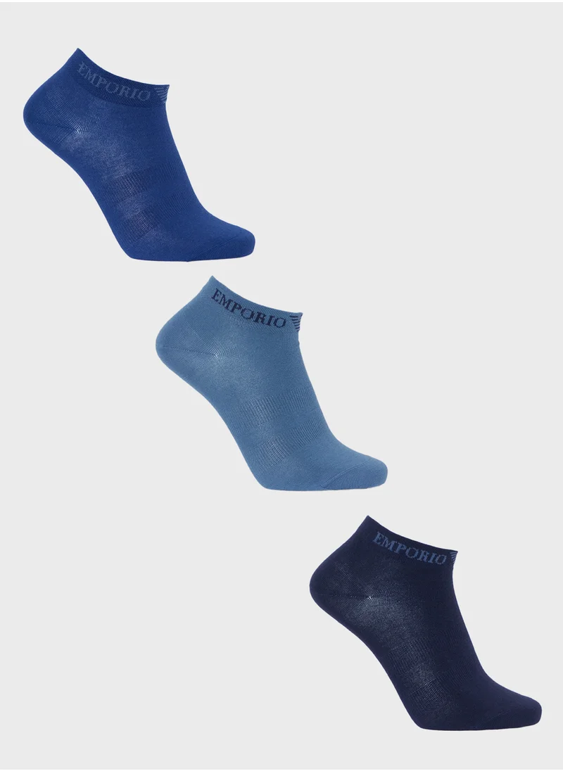 امبوريو ارماني 3-PACK SNEAKER SOCKS